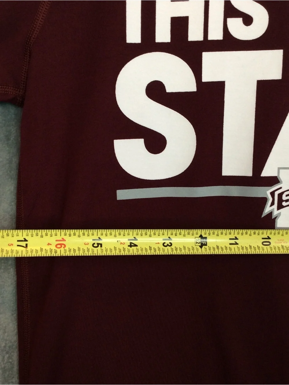 adidas Maroon Men's 'This Is Our State' Graphic Tee